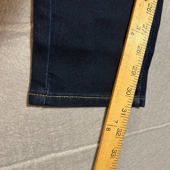 Signature Levi Strauss Gold Mid Rise Skinny Stretch Blue Denim Jeans 16L W34 L32 - Picture 9 of 16